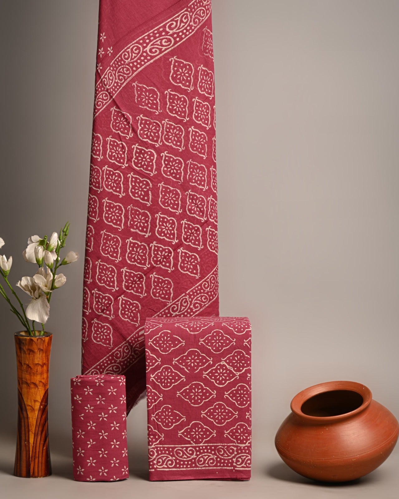 SGT006 Pure Cotton Suit With Cotton Dupatta