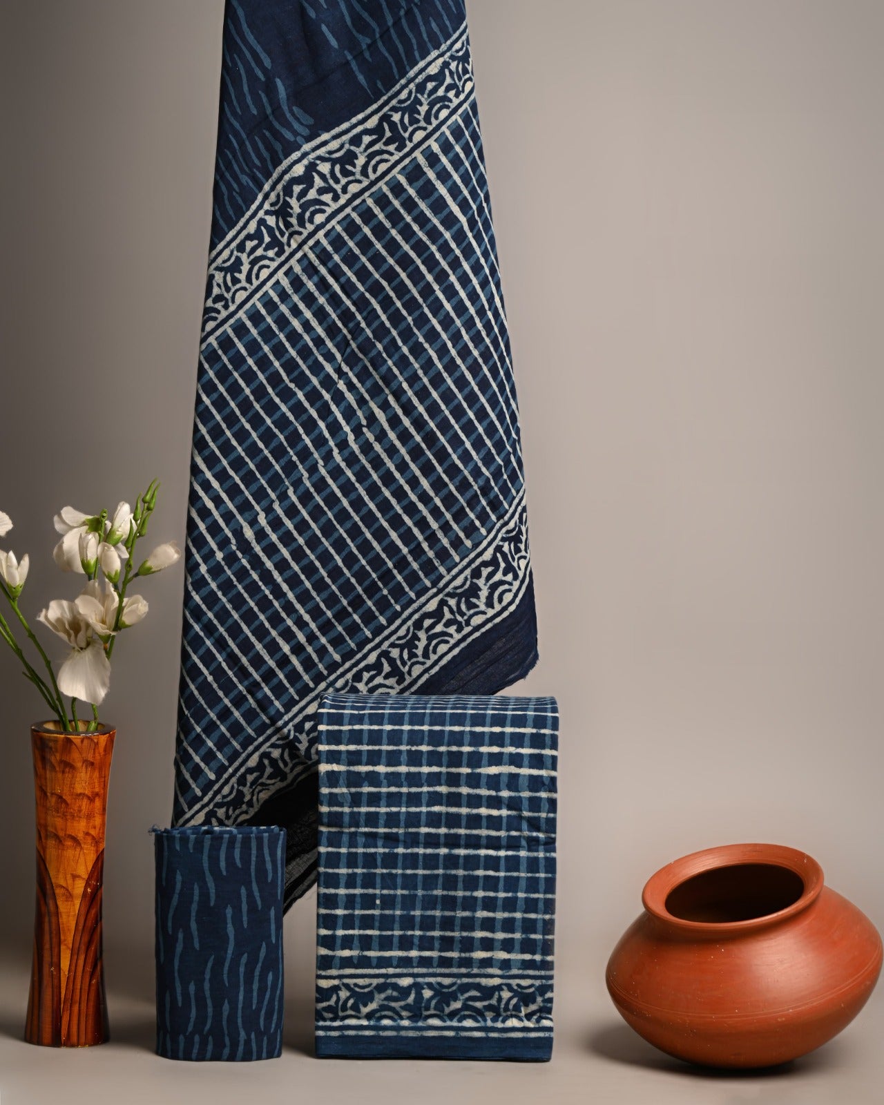 SGT006 Pure Cotton Suit With Cotton Dupatta