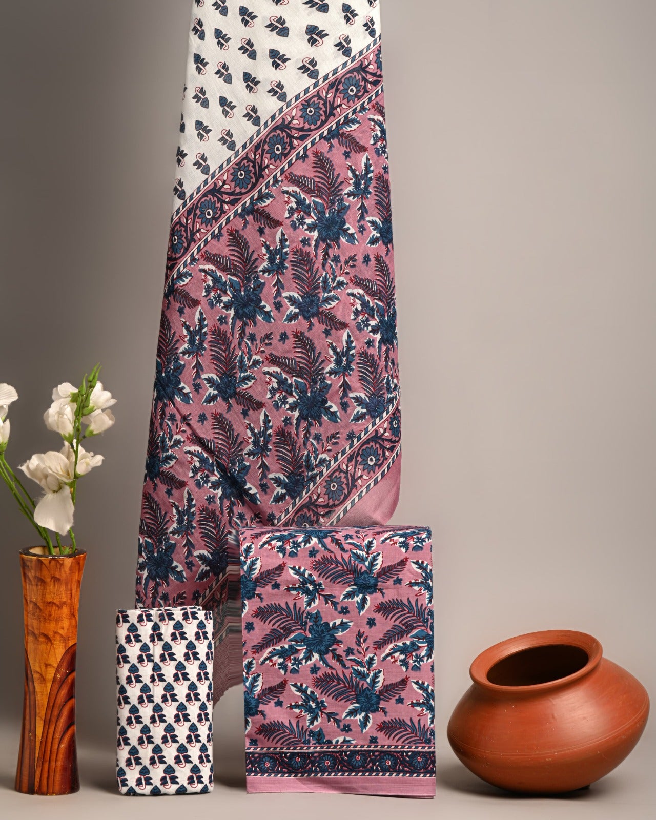 SGT006 Pure Cotton Suit With Cotton Dupatta