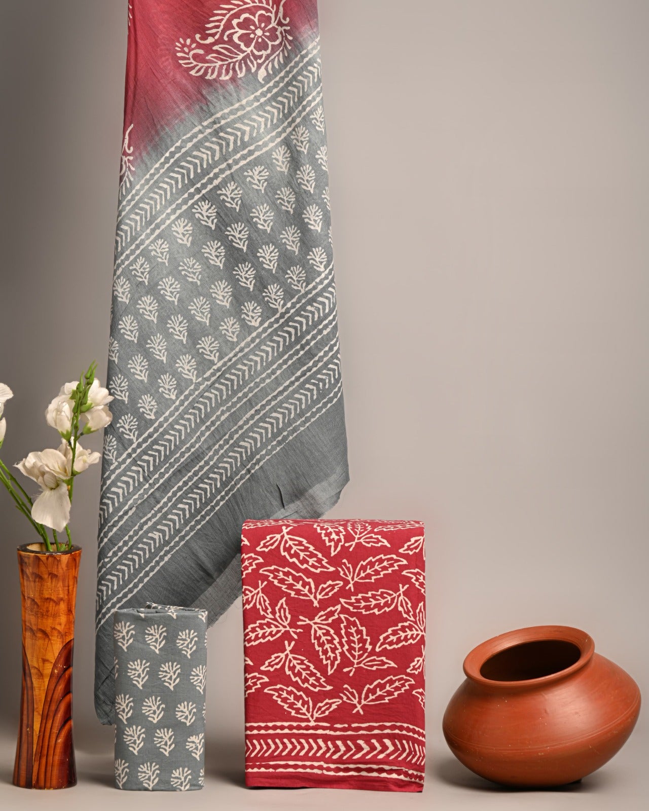 SGT006 Pure Cotton Suit With Cotton Dupatta