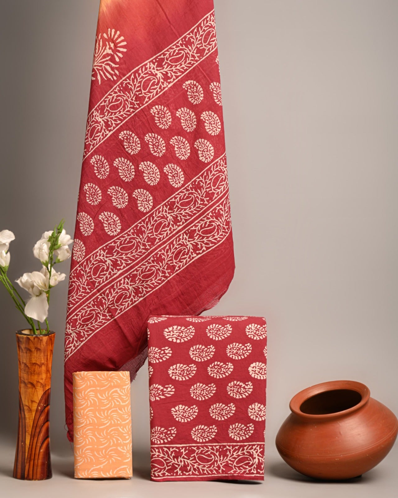 SGT006 Pure Cotton Suit With Cotton Dupatta