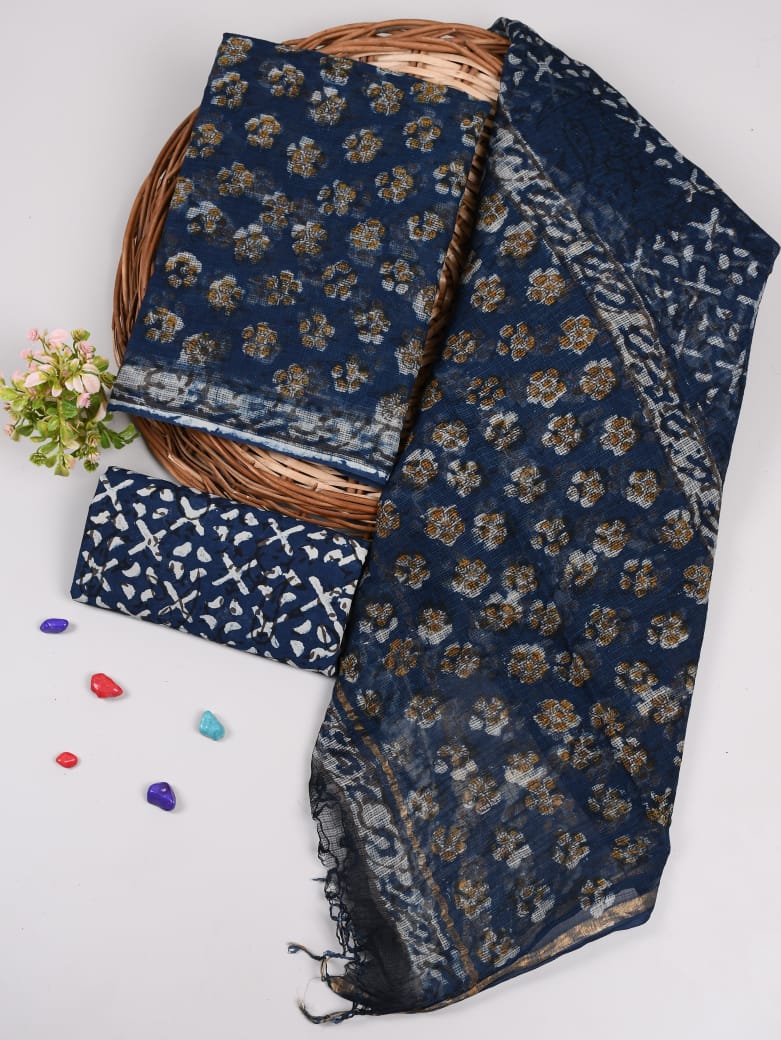 SGT007  Pure Kota Doria Suit with Dupatta