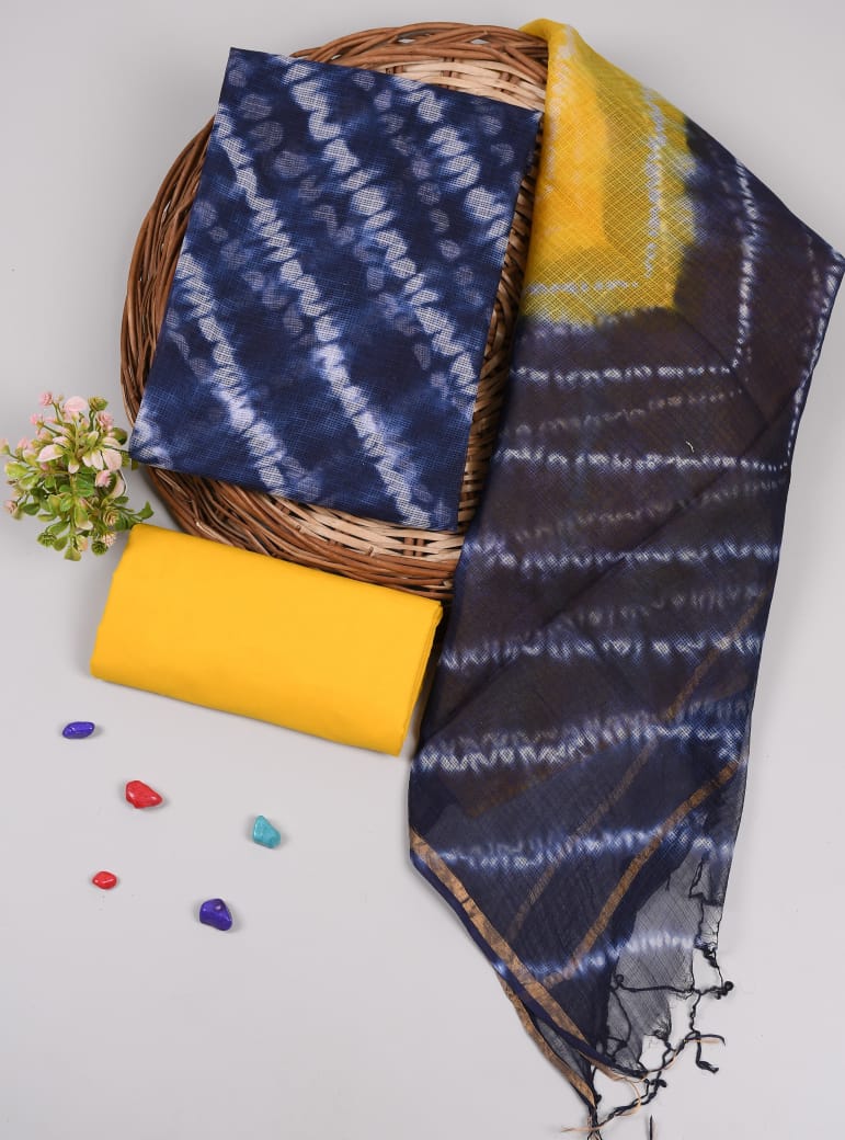 SGT007  Pure Kota Doria Suit with Dupatta