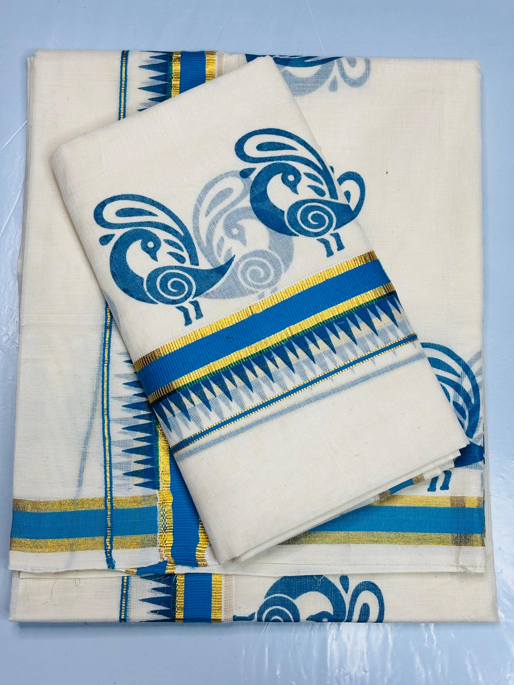 MAT008 Special Cotton Set Mundu Printed Designs
