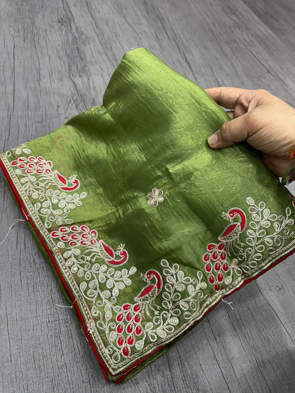 PRD003 Fancy  Gold crush saree