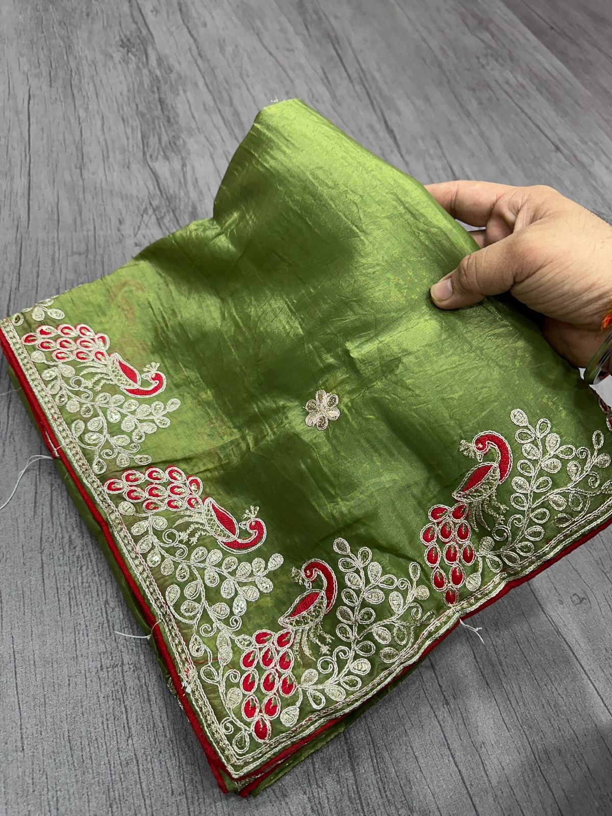 PRD003 Fancy  Gold crush saree