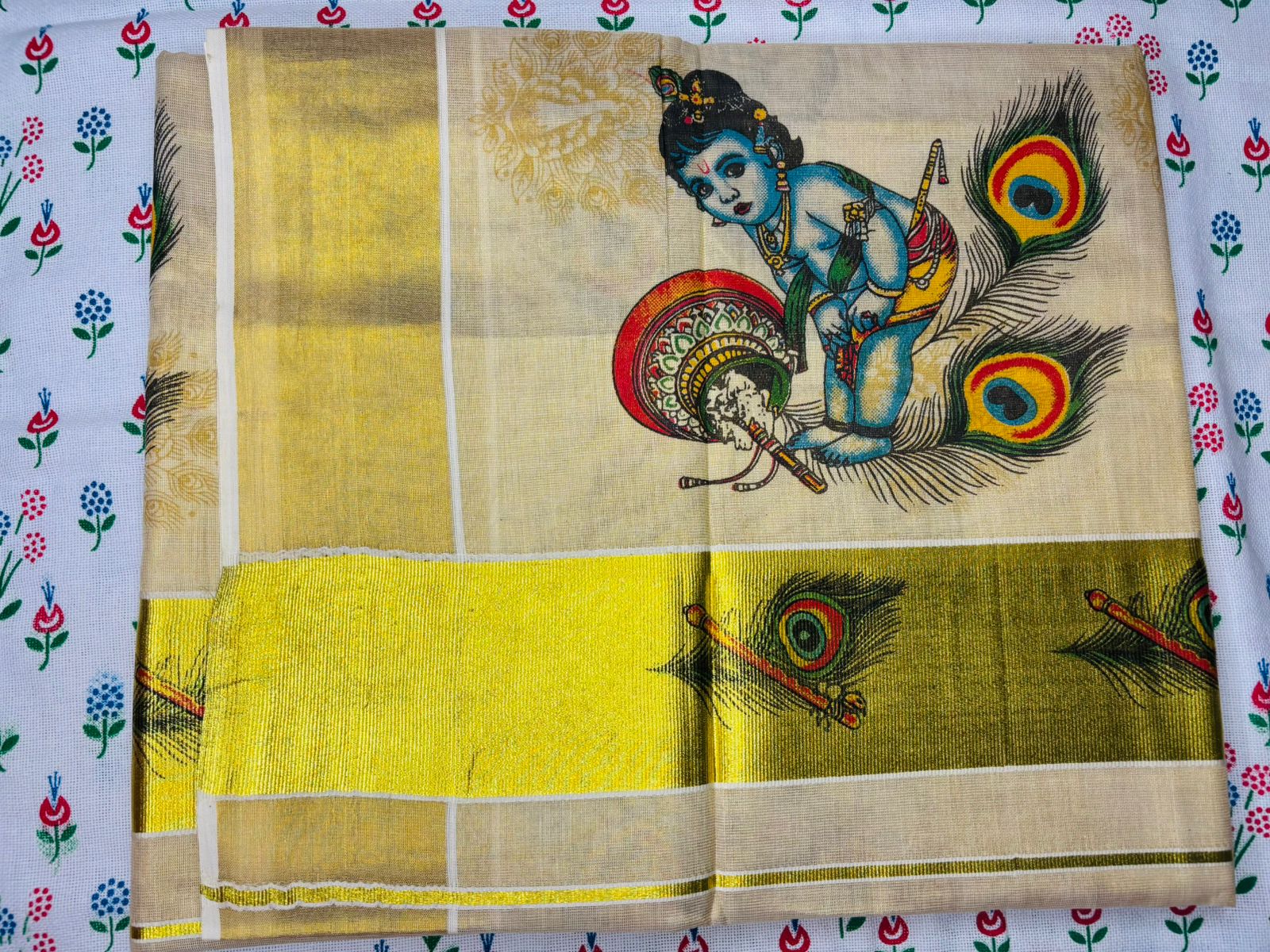 MAT009 Tissue Digital Printed Sarees