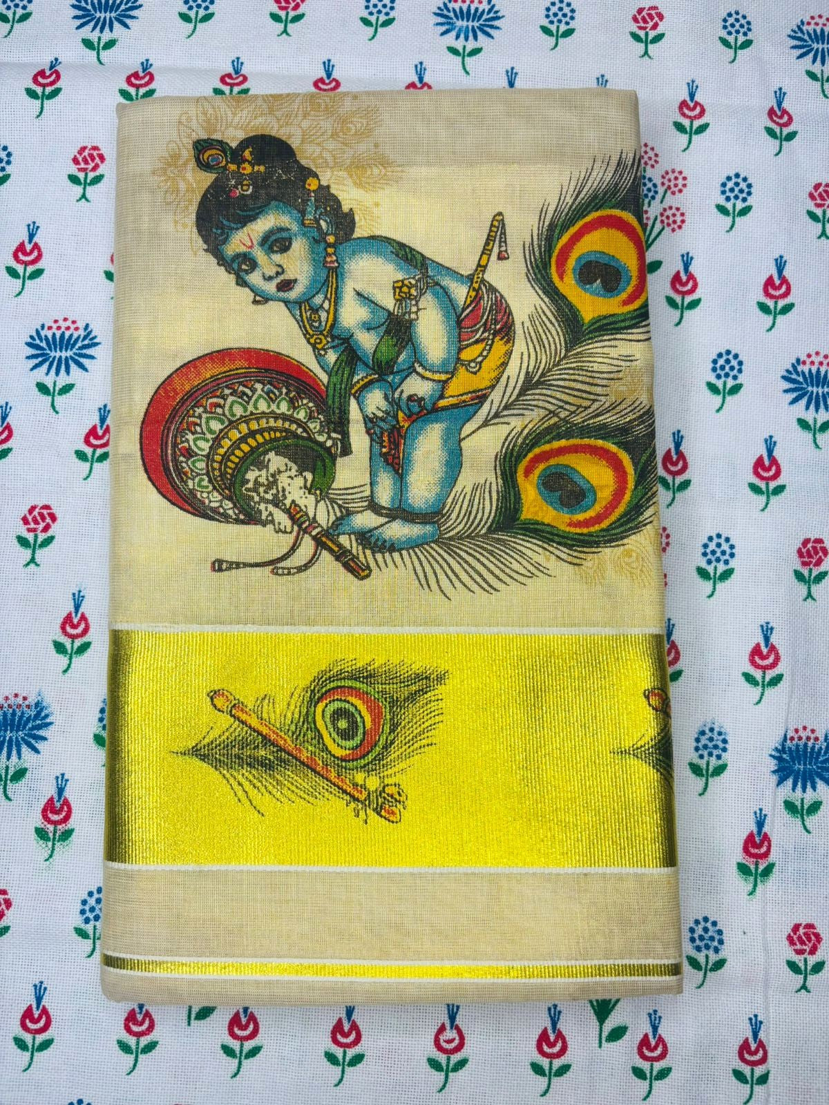 MAT009 Tissue Digital Printed Sarees
