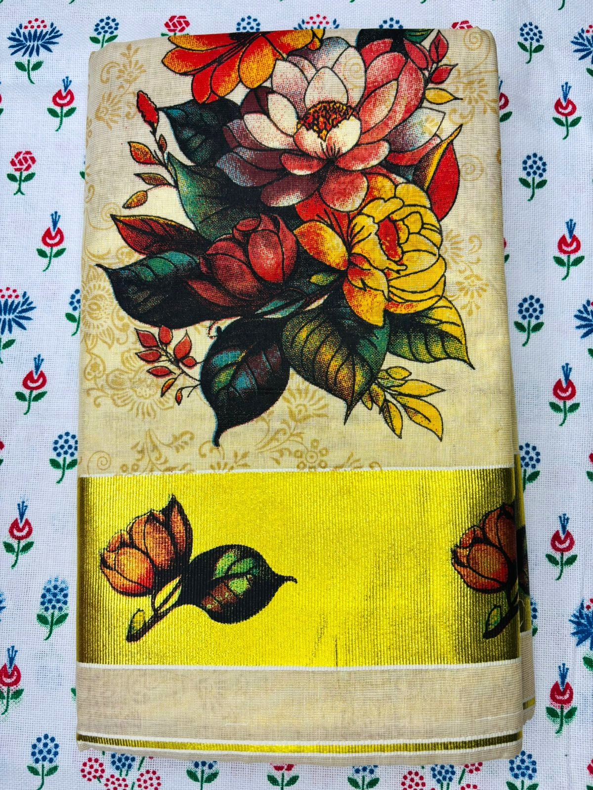 MAT009 Tissue Digital Printed Sarees