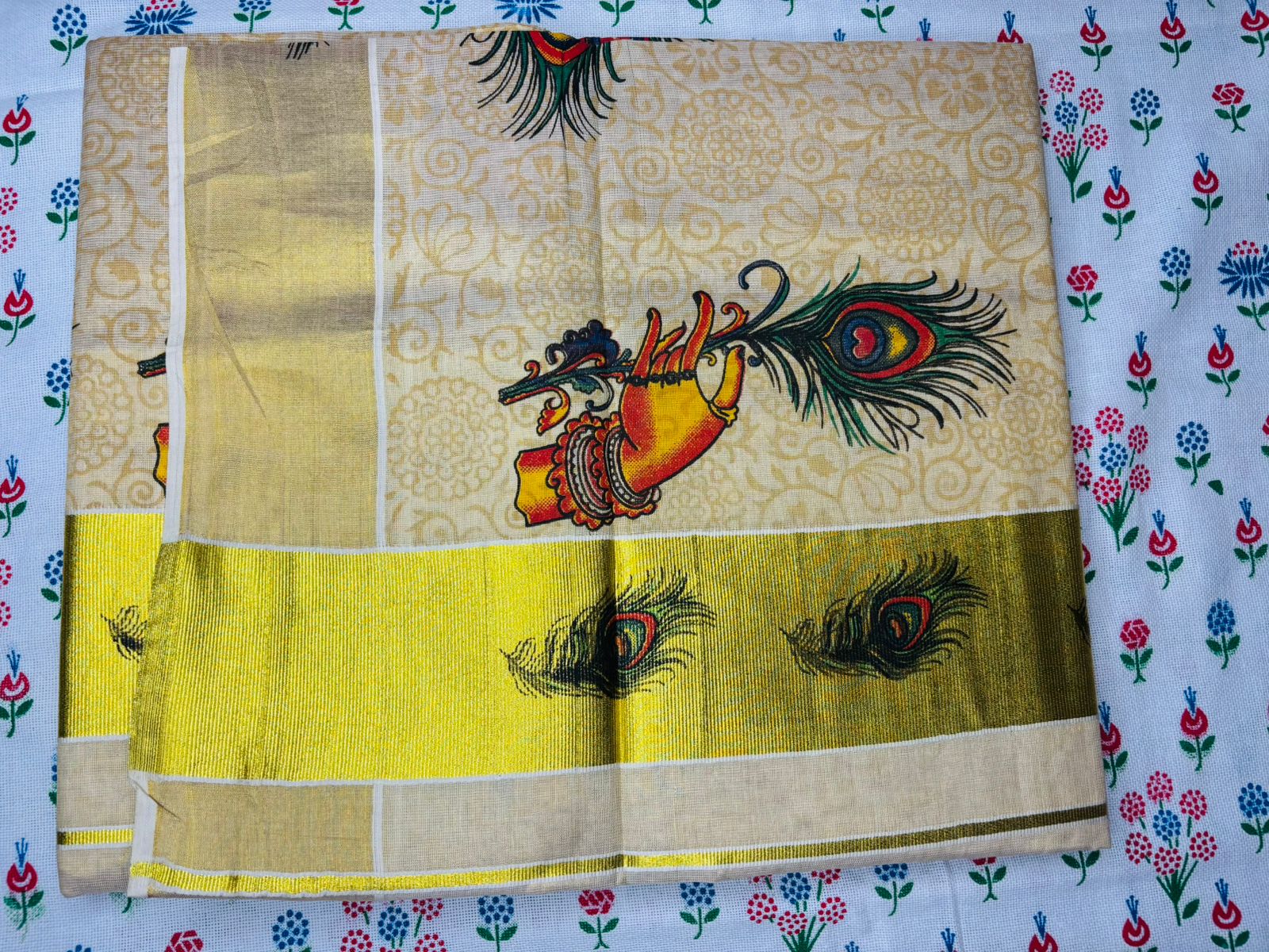 MAT009 Tissue Digital Printed Sarees