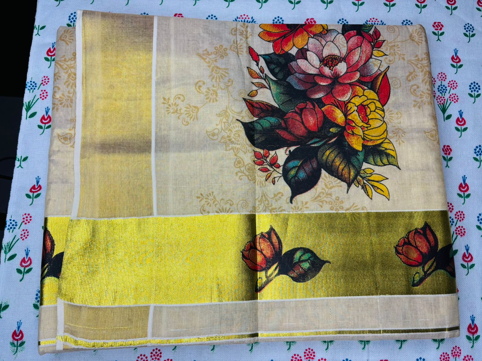 MAT009 Tissue Digital Printed Sarees