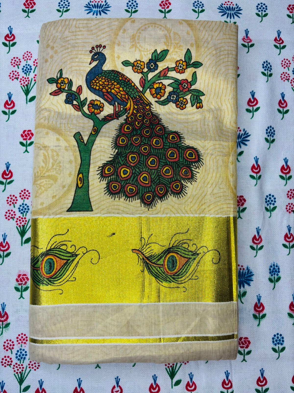 MAT009 Tissue Digital Printed Sarees