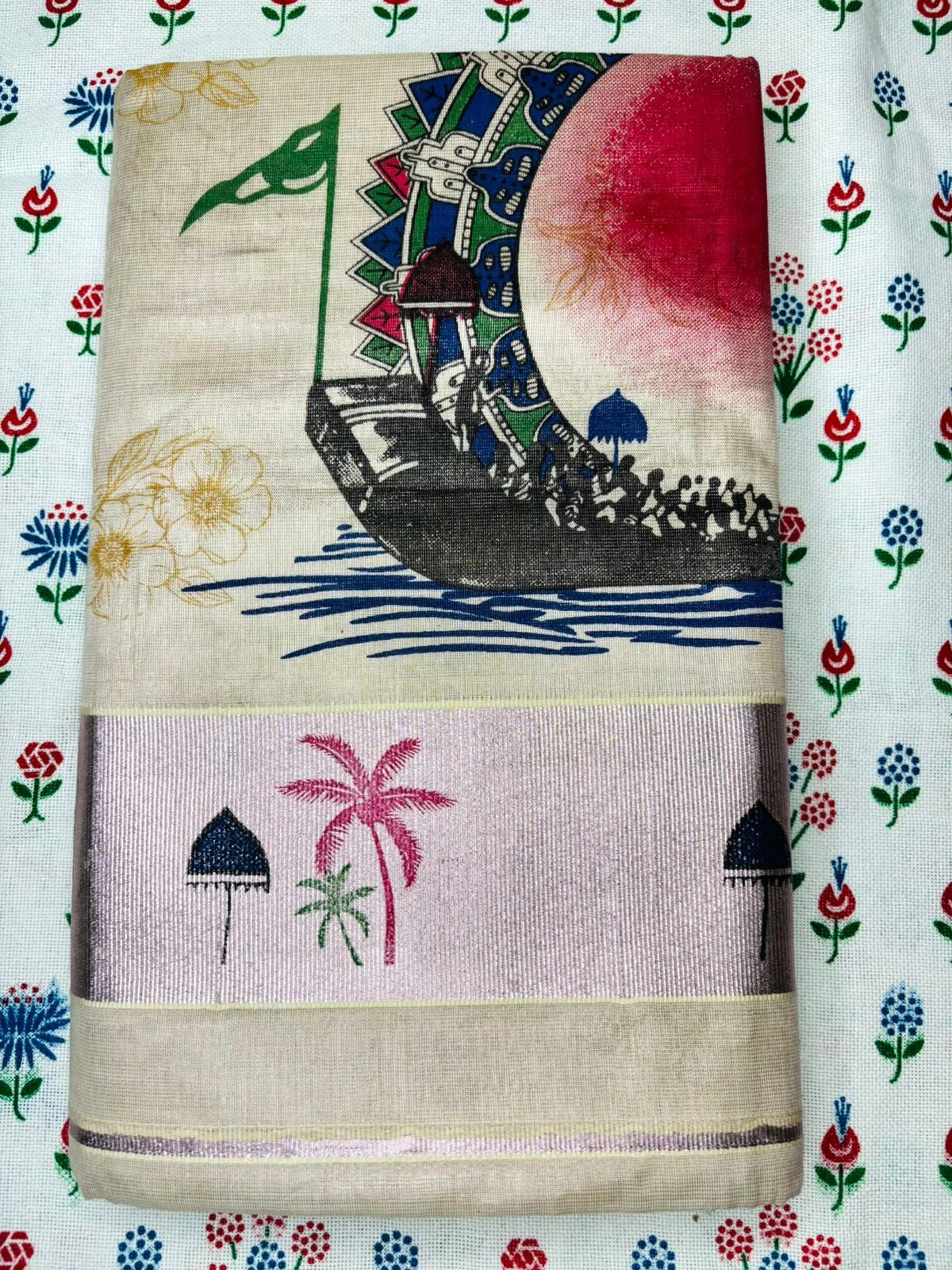 MAT009 Tissue Digital Printed Sarees