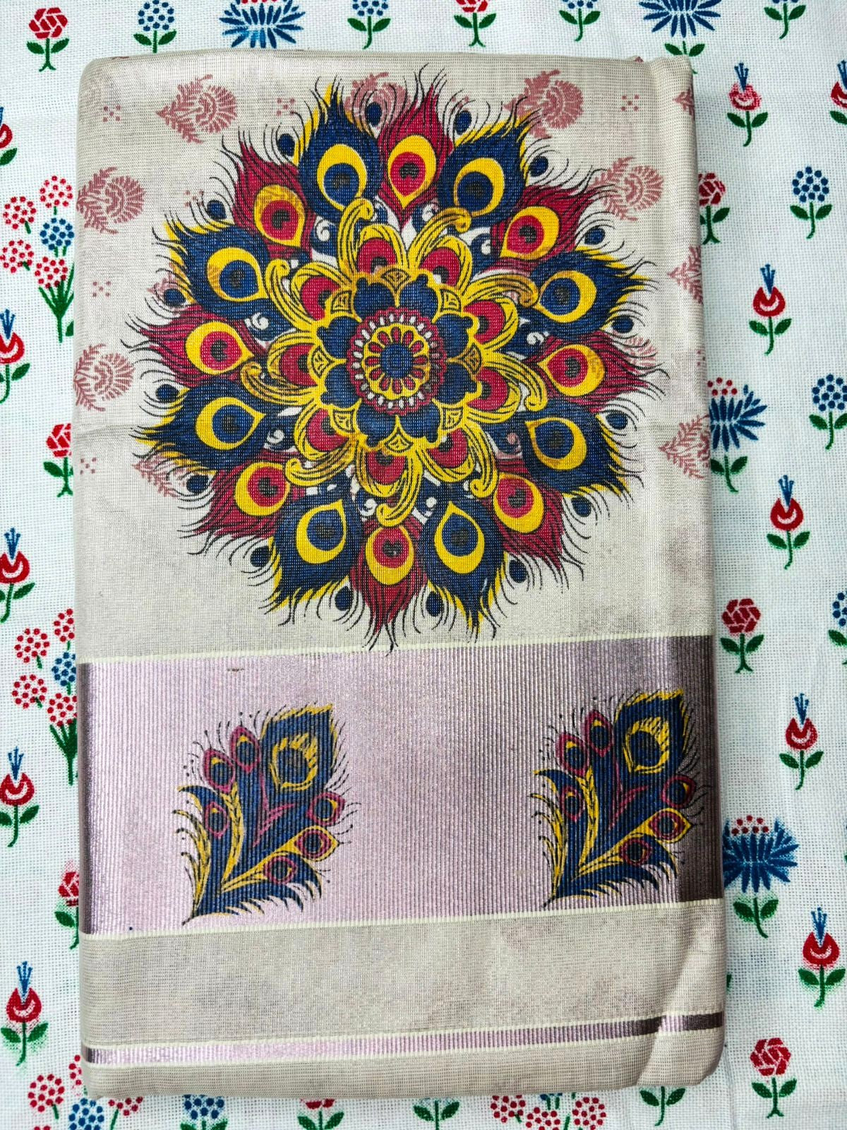 MAT009 Tissue Digital Printed Sarees