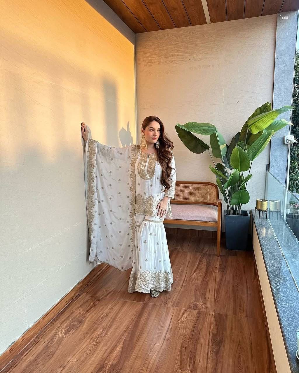 PRD0013 Experience the timeless elegance of our Sharara that is perfect for any special occasion