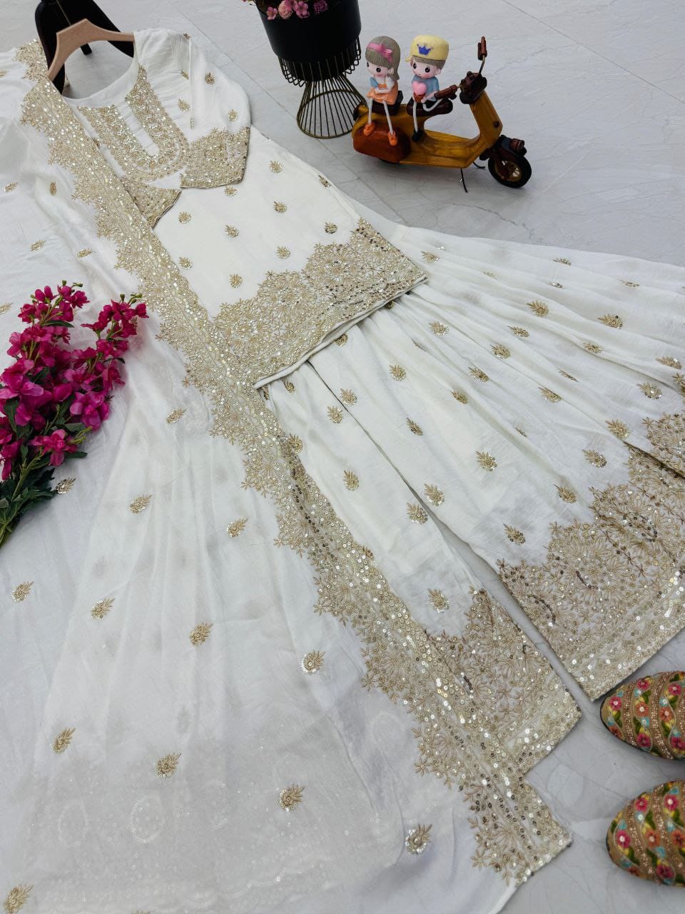 PRD0013 Experience the timeless elegance of our Sharara that is perfect for any special occasion