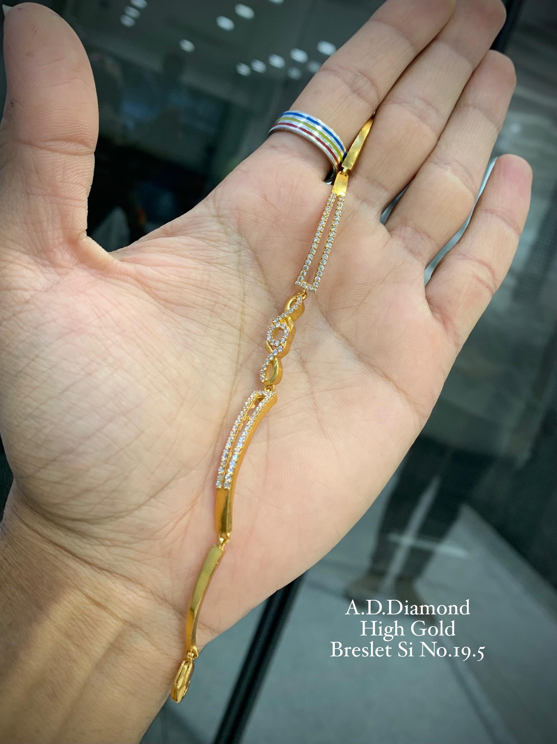 SI005 A.D DIAMOND HIGH GOLD BRACELET
