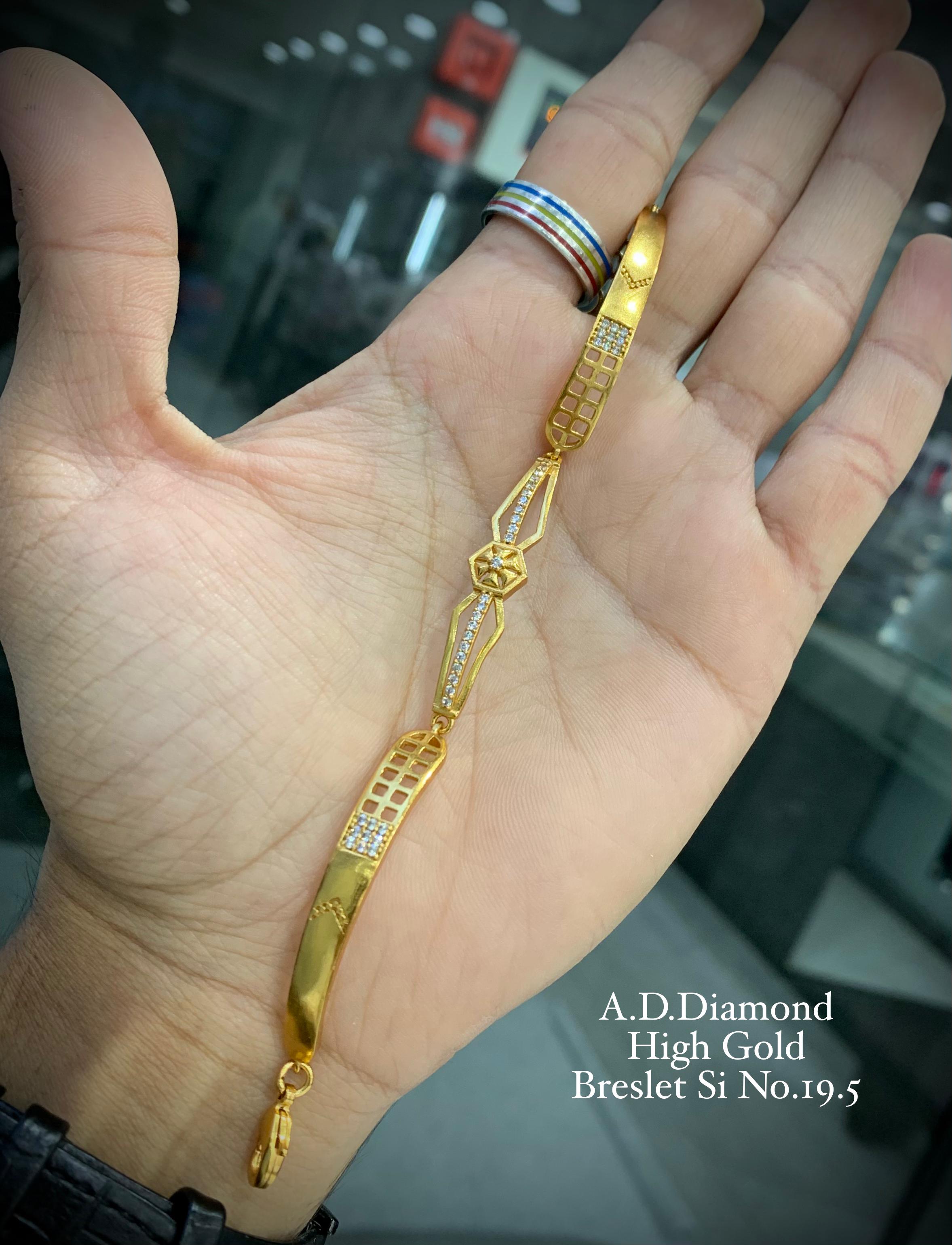 SI005 A.D DIAMOND HIGH GOLD BRACELET
