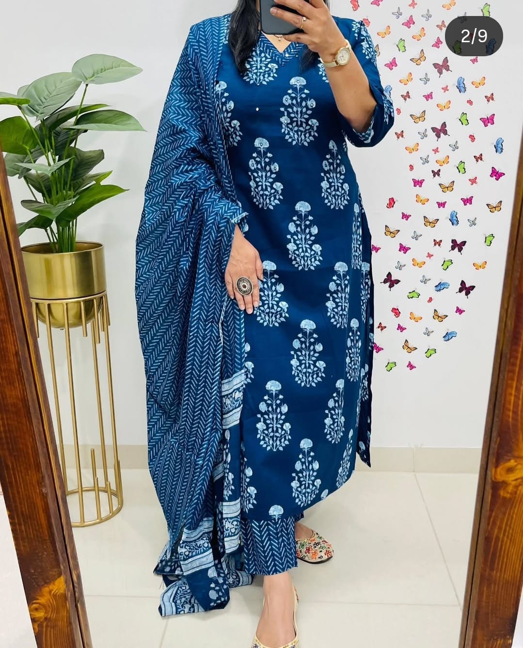 JPK001 STRAIGHT KURTA PANT WITH DUPPATA SET
