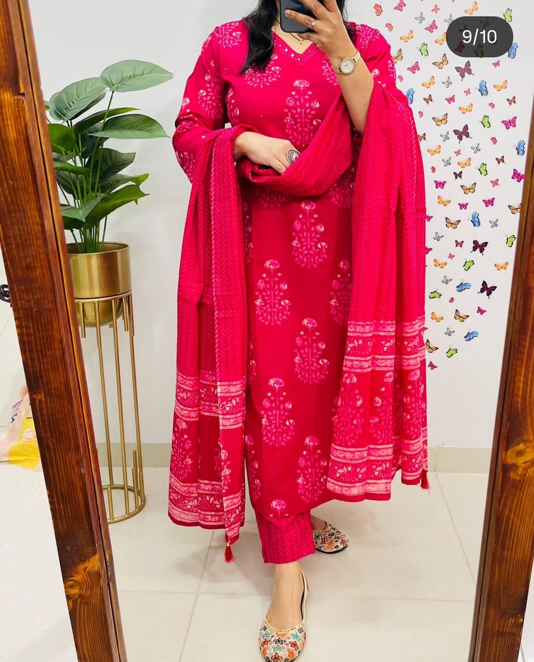 JPK001 STRAIGHT KURTA PANT WITH DUPPATA SET