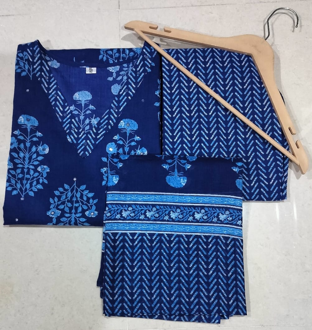 JPK001 STRAIGHT KURTA PANT WITH DUPPATA SET