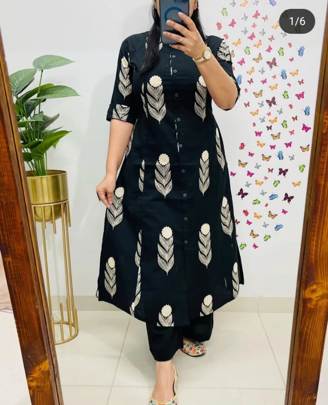 JKM005  Soft, breathable cotton fabric kurta palazzo set