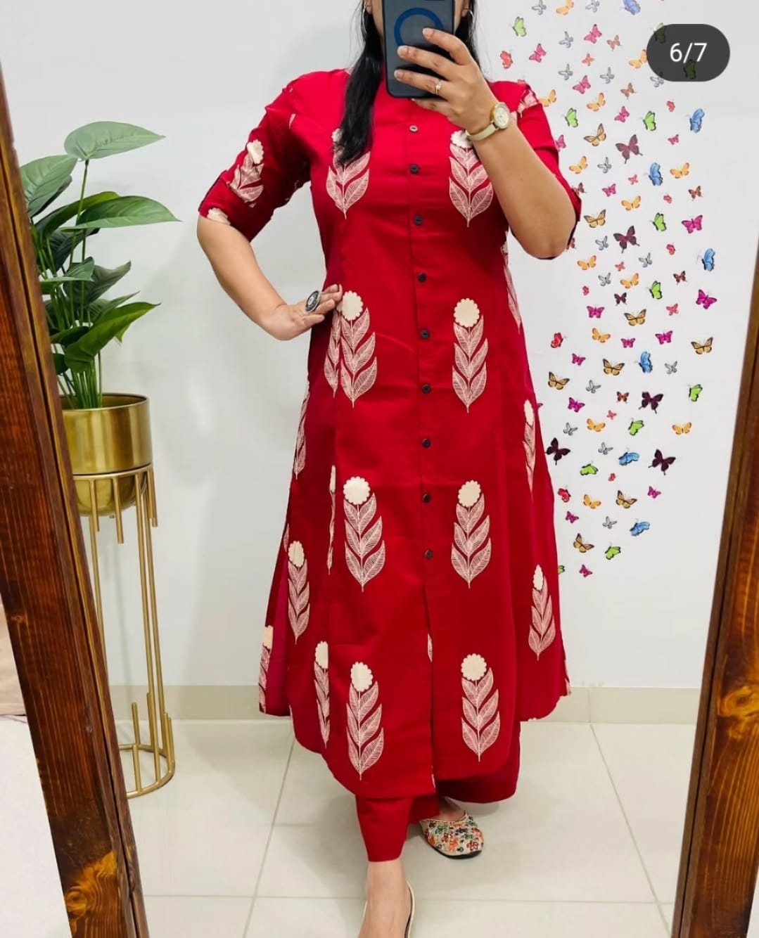 JKM005  Soft, breathable cotton fabric kurta palazzo set