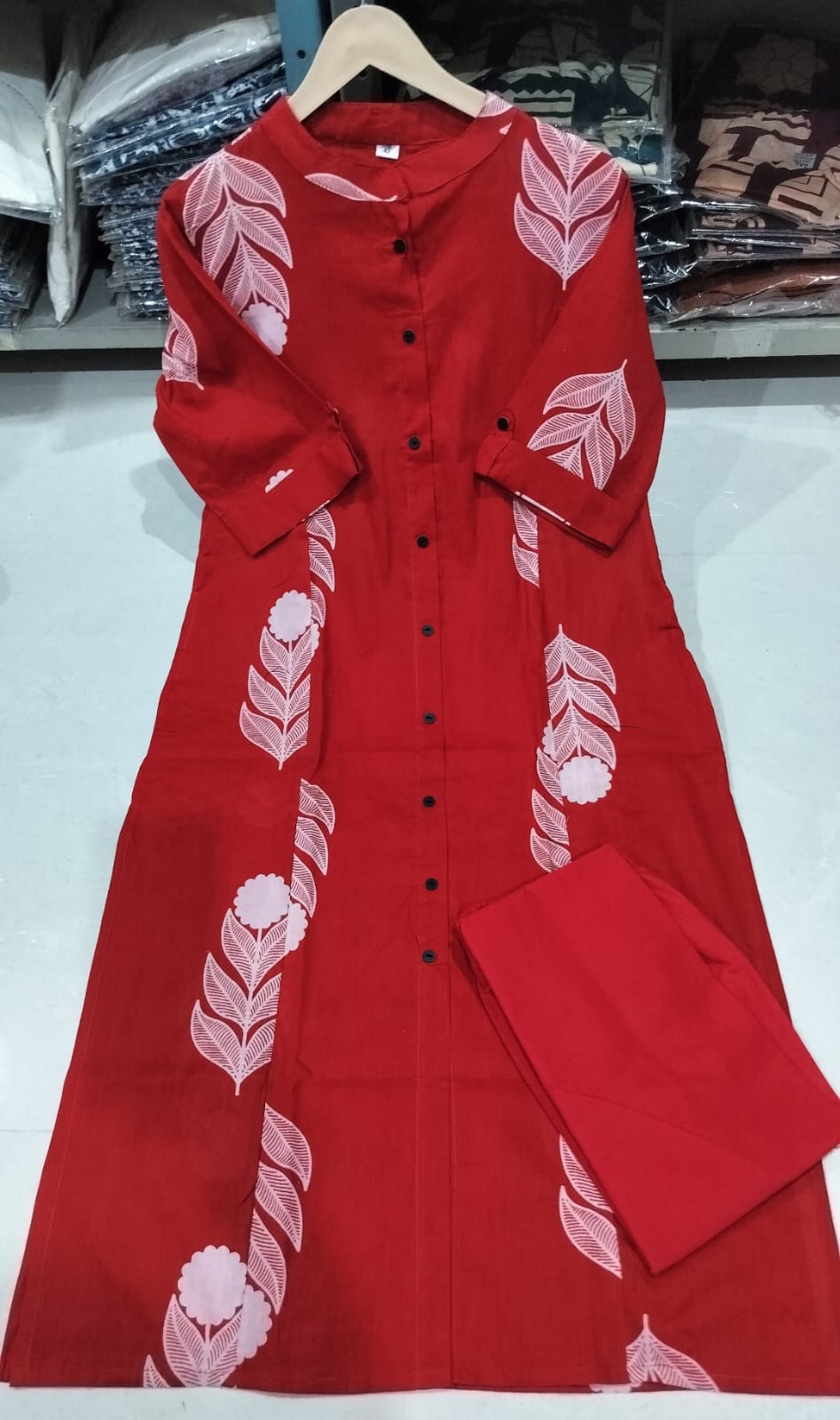 JKM005  Soft, breathable cotton fabric kurta palazzo set