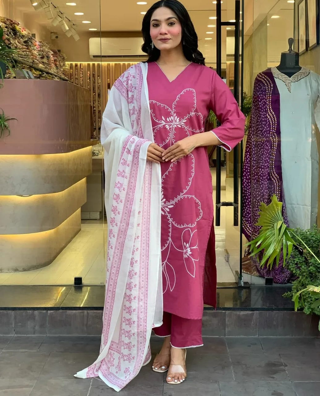 JKM005 KURTA PANT WITH DUPATTA SET