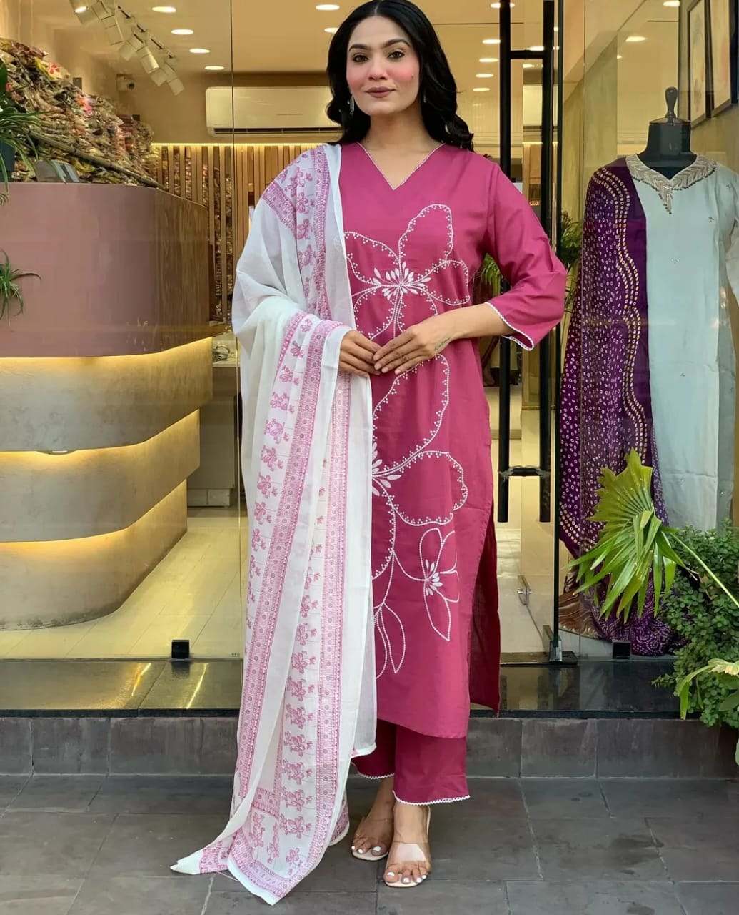 JKM005 KURTA PANT WITH DUPATTA SET