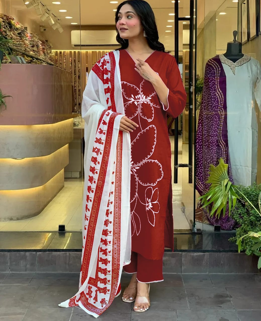 JKM005 KURTA PANT WITH DUPATTA SET