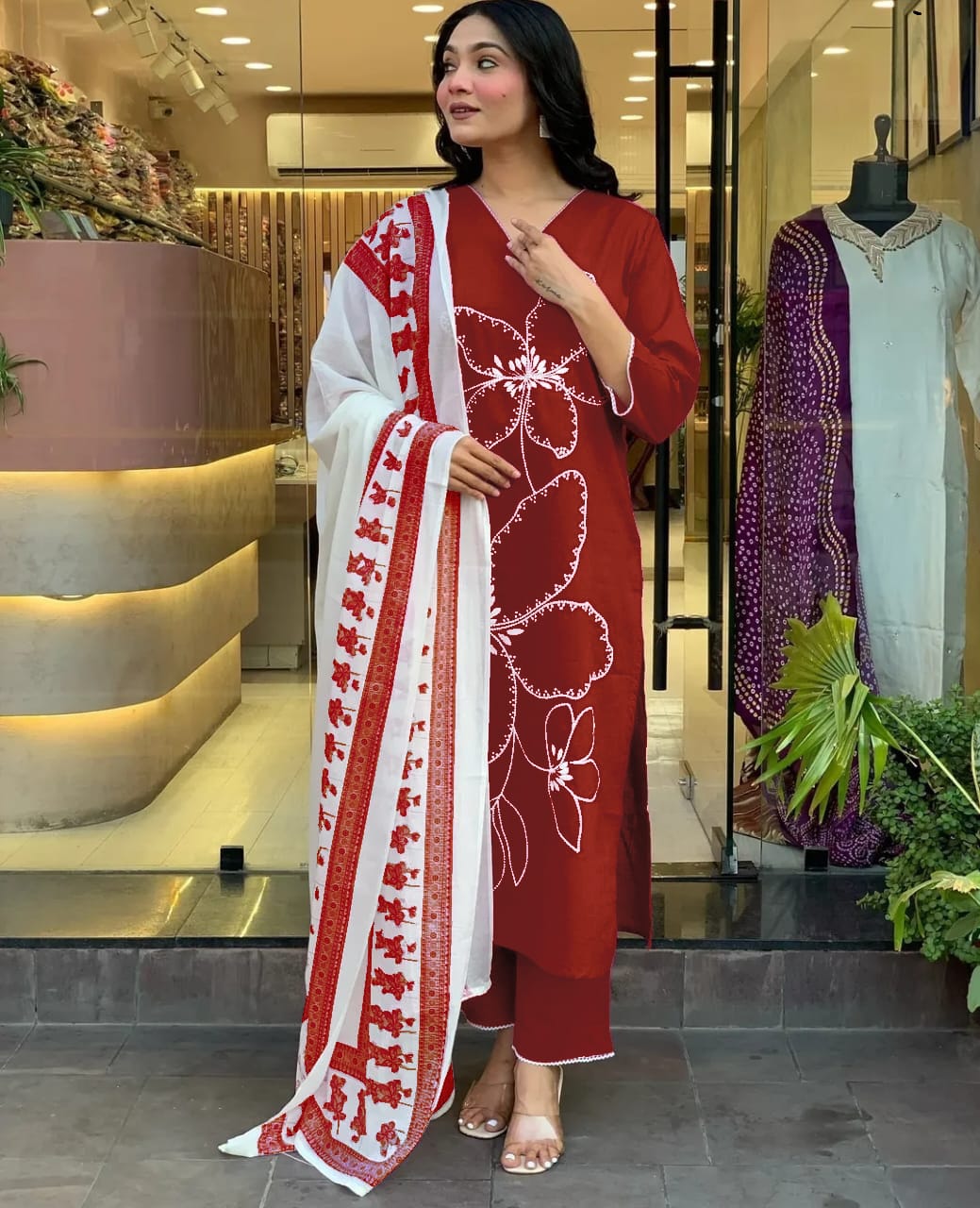 JKM005 KURTA PANT WITH DUPATTA SET