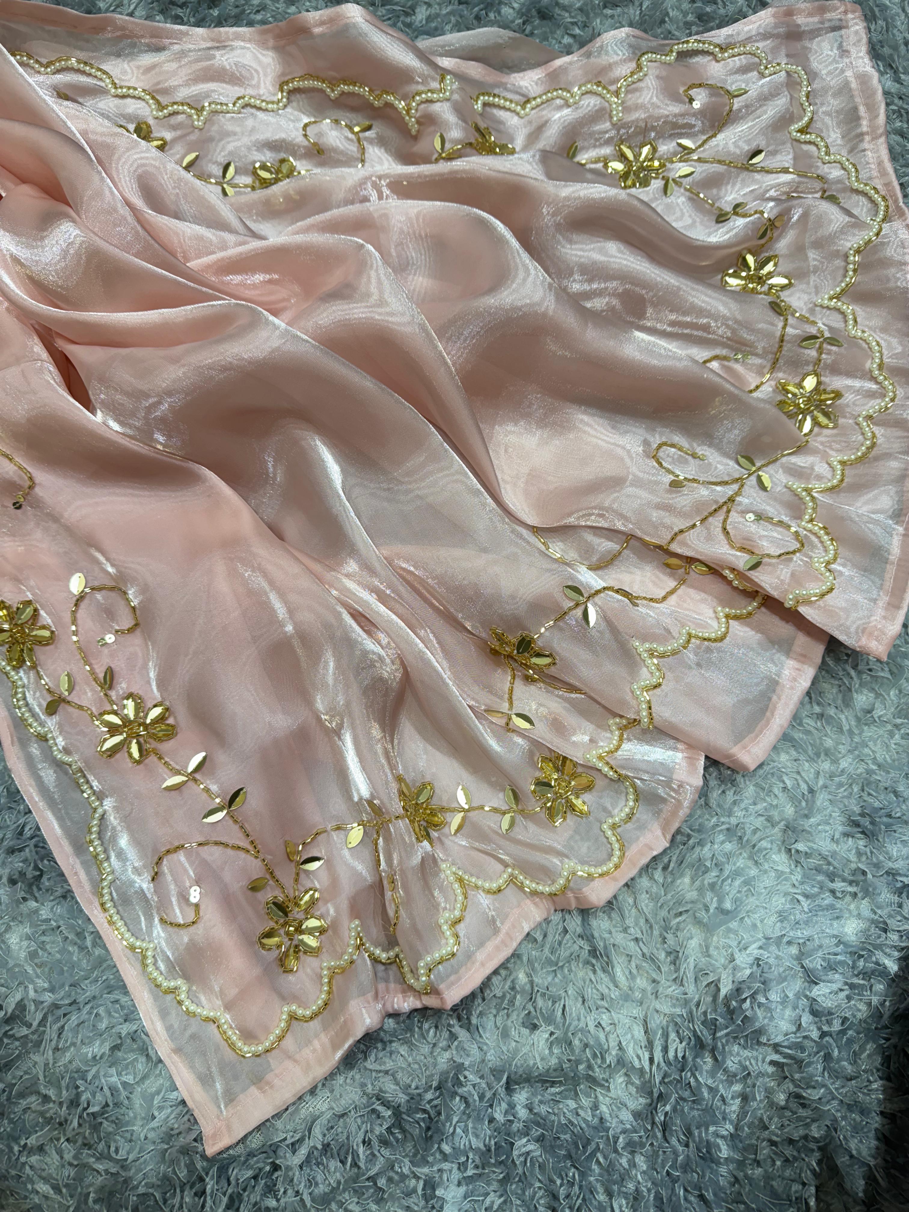 PRD0021 Heavy Jimmi Choo Beautiful Pearls and Katdana Handwork