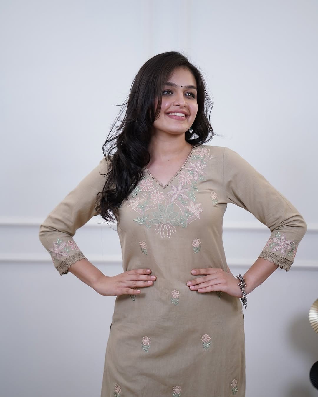 RHS007  Pure Cotton Slub Kurta Pant Palazzo