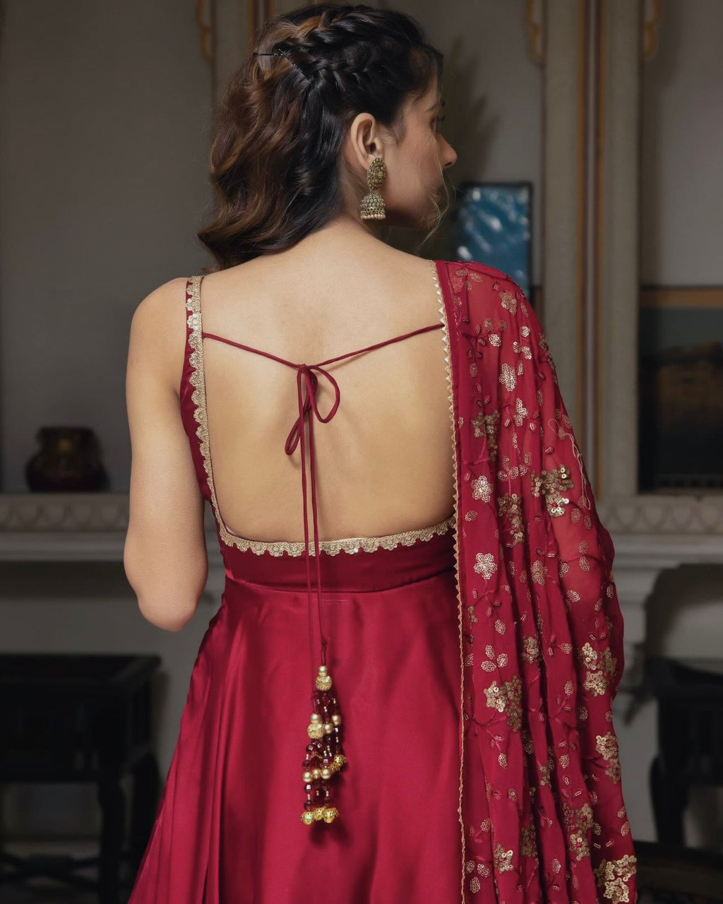 PRD0054  Launching New Designer Party Wear Look Gown  With Bottom and Dupatta
