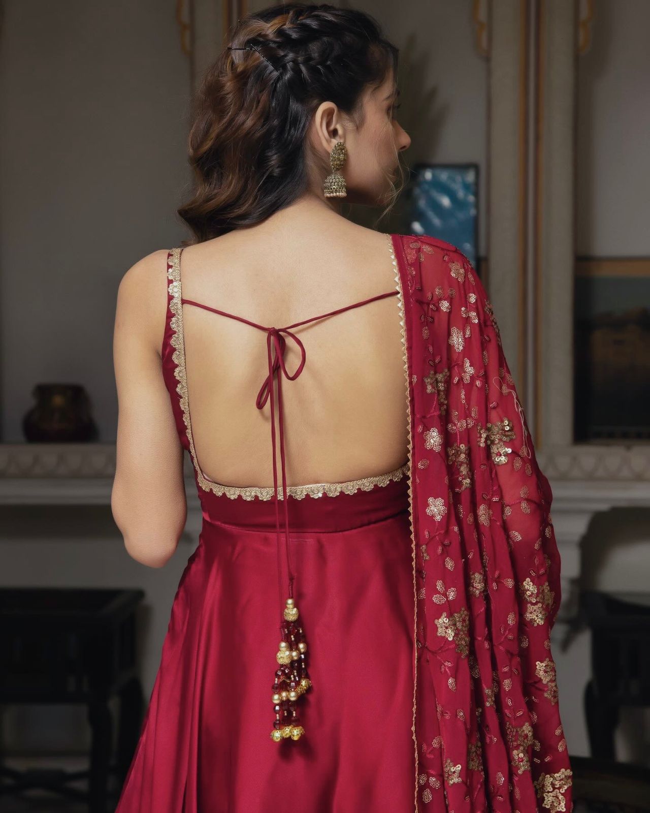 PRD0054  Launching New Designer Party Wear Look Gown  With Bottom and Dupatta
