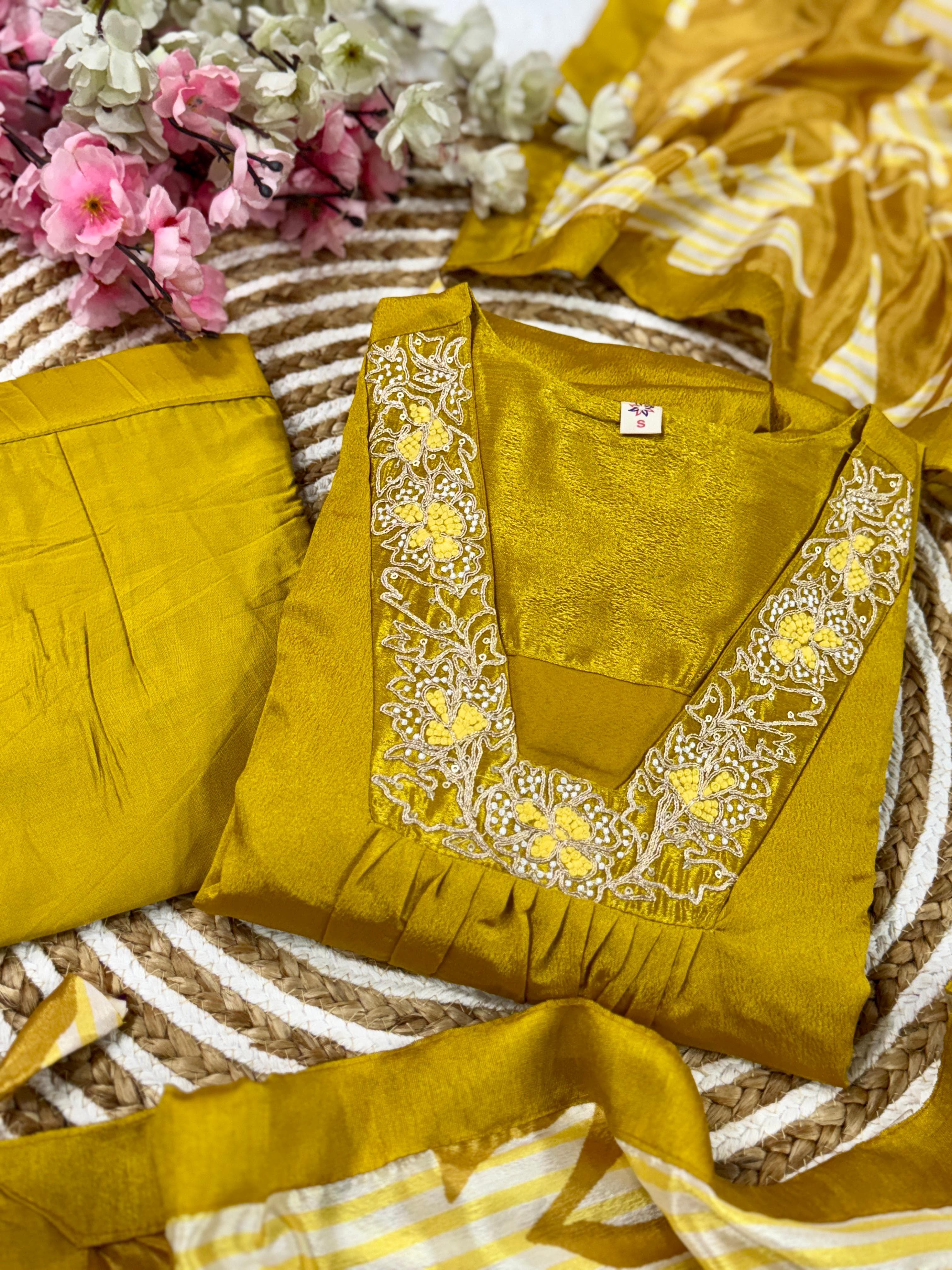 PRD0055 Introducing New 3 pcs set for party wear