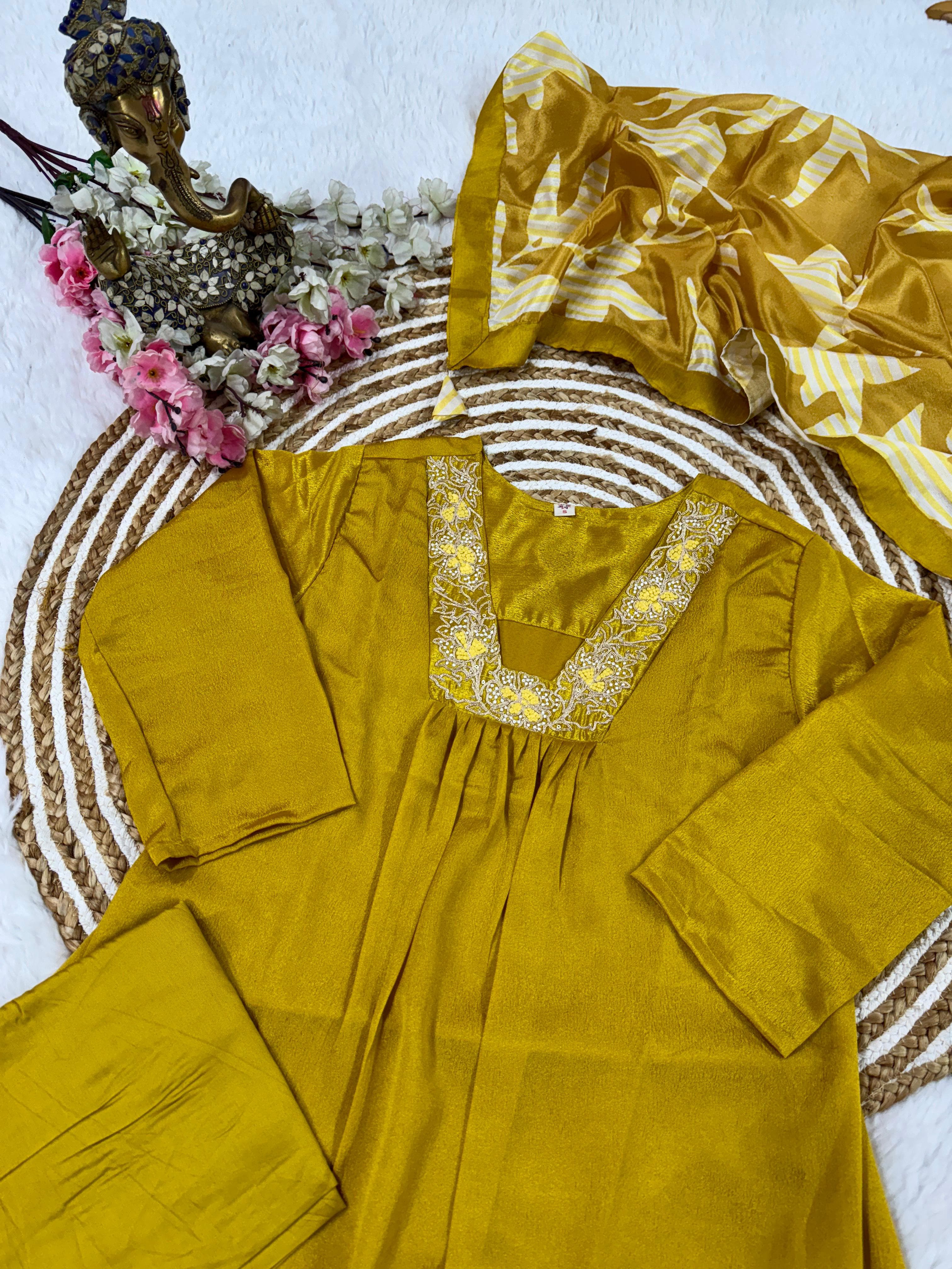 PRD0055 Introducing New 3 pcs set for party wear