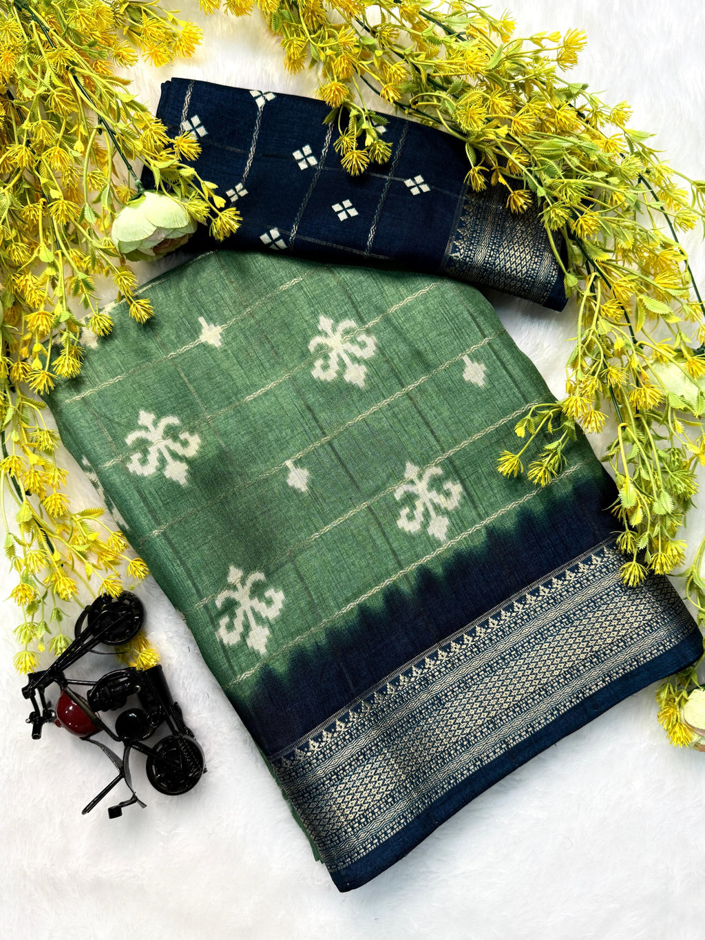 PRD0039 Pochampally Dola silk sarees with all over Ikkat design
