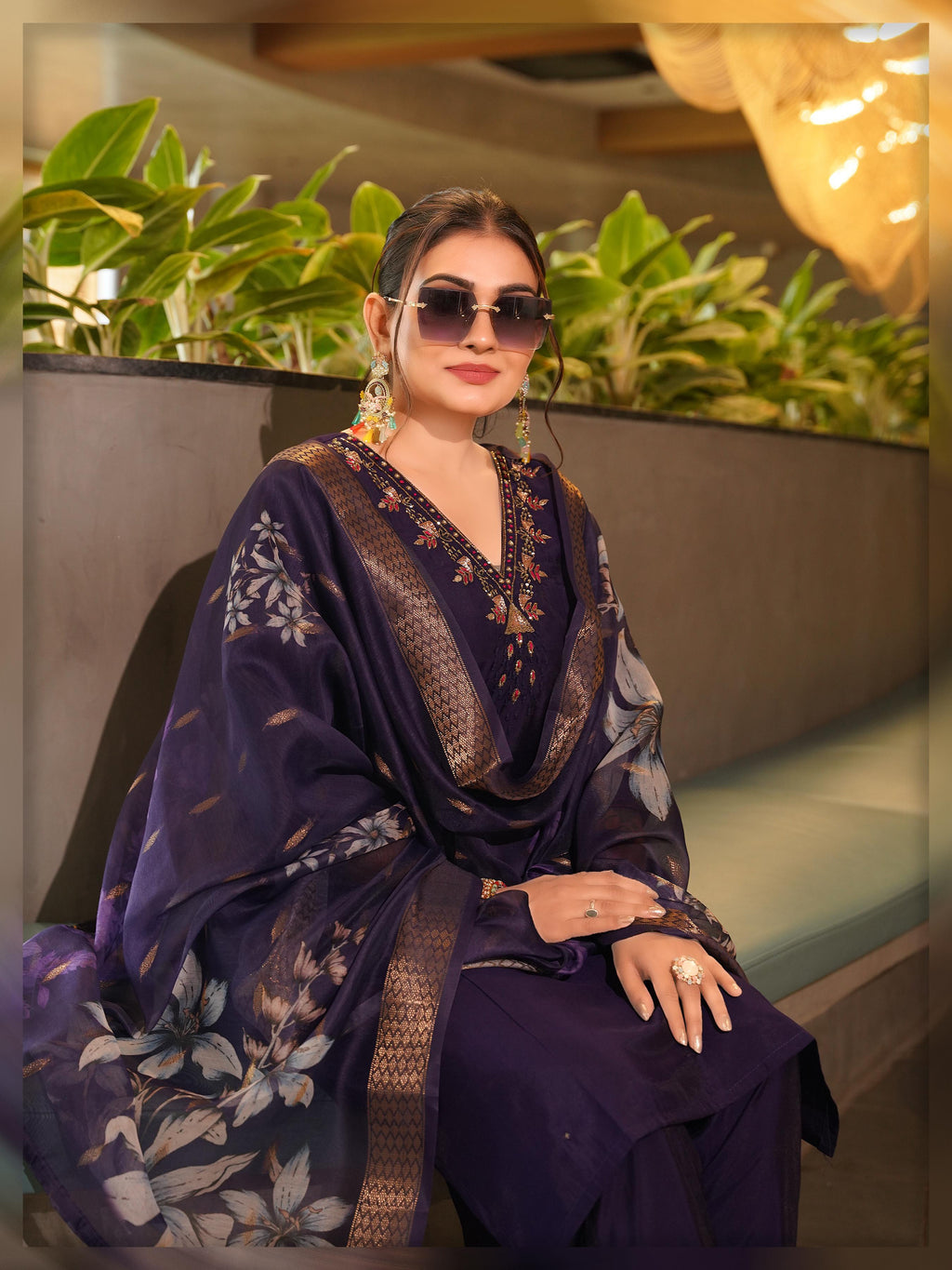 PRD0058 Roman silk With Cotton inner with Hand Work