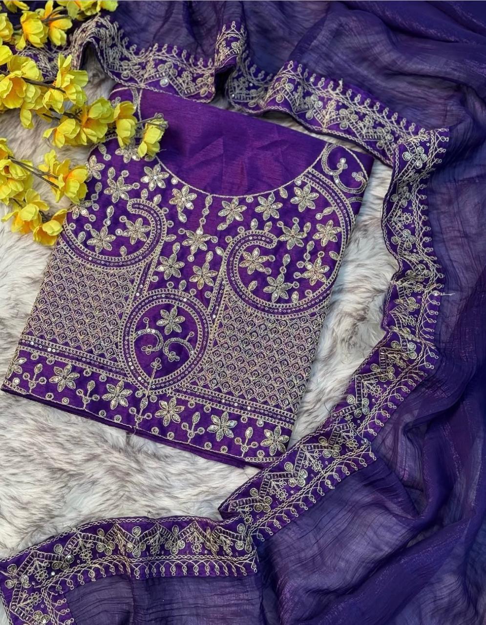 PRD0041 Fabric Soft zimichu Fabric With Thread Embroidery Coding Sequence