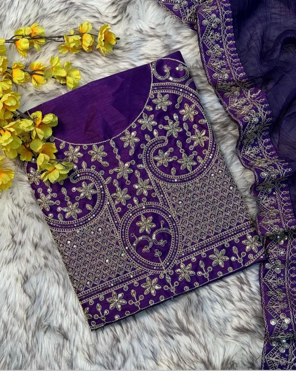 PRD0041 Fabric Soft zimichu Fabric With Thread Embroidery Coding Sequence