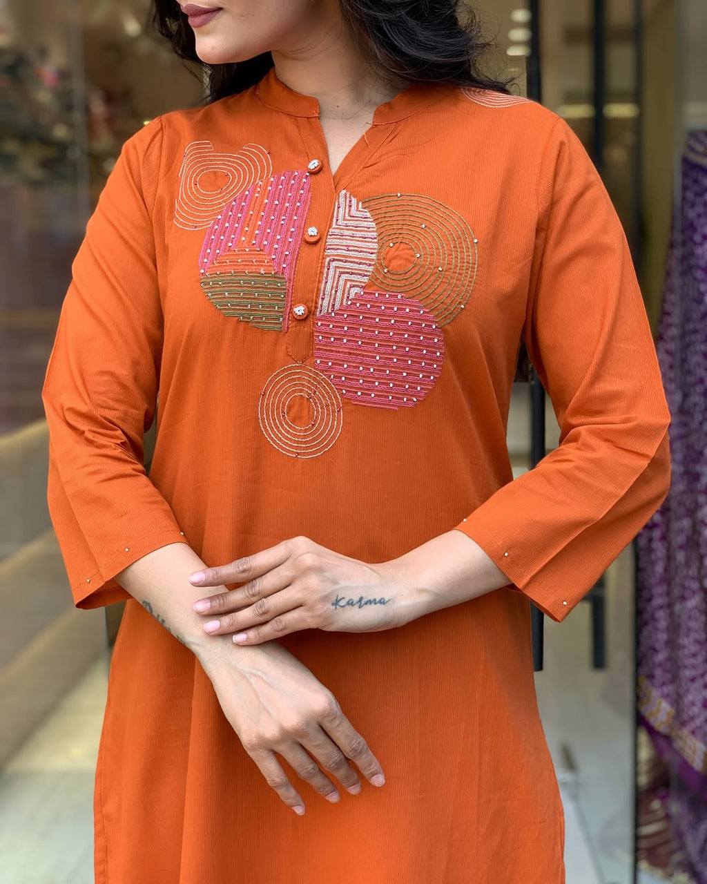 PRD0060 Cotton Festival MAL Cotton Kurti Pant Dupatta Set
