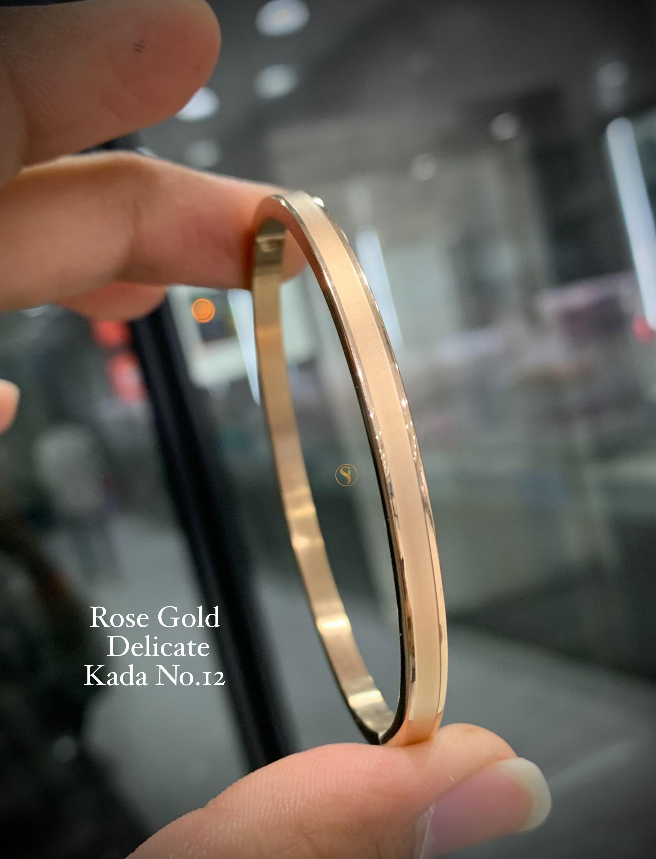 S10011 PREMIUM ROSE GOLD DELICATE BANGLES