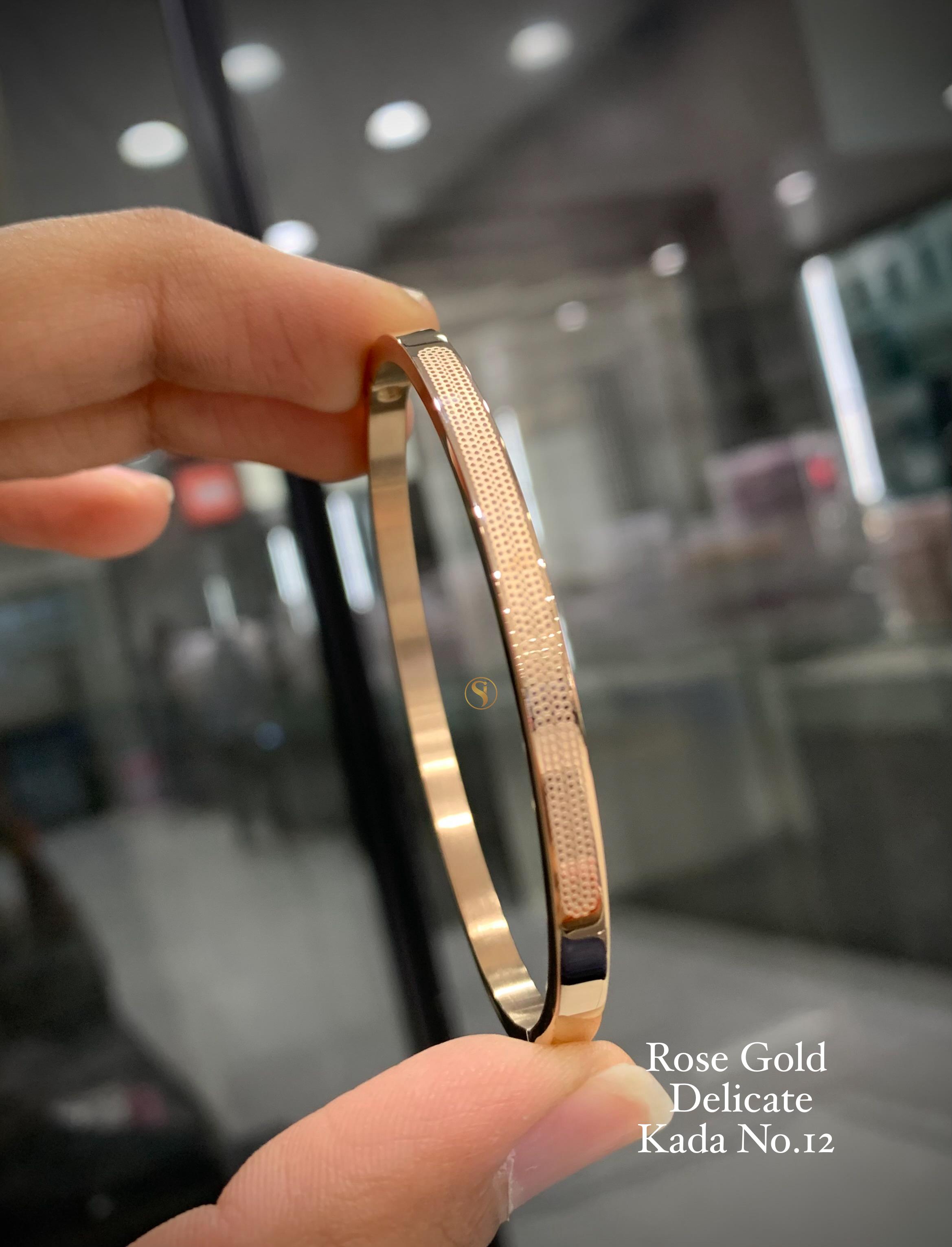 S10011 PREMIUM ROSE GOLD DELICATE BANGLES