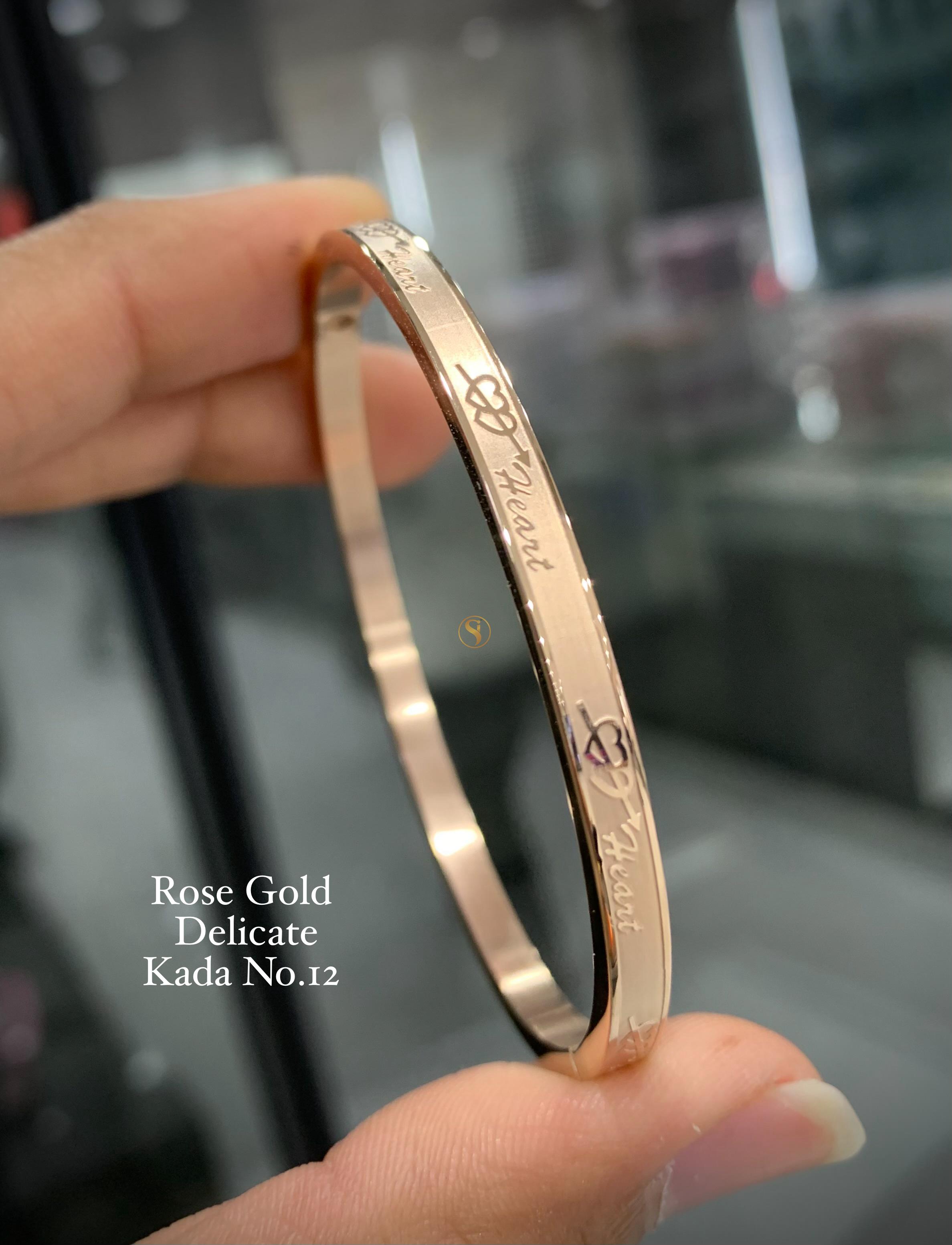 S10011 PREMIUM ROSE GOLD DELICATE BANGLES
