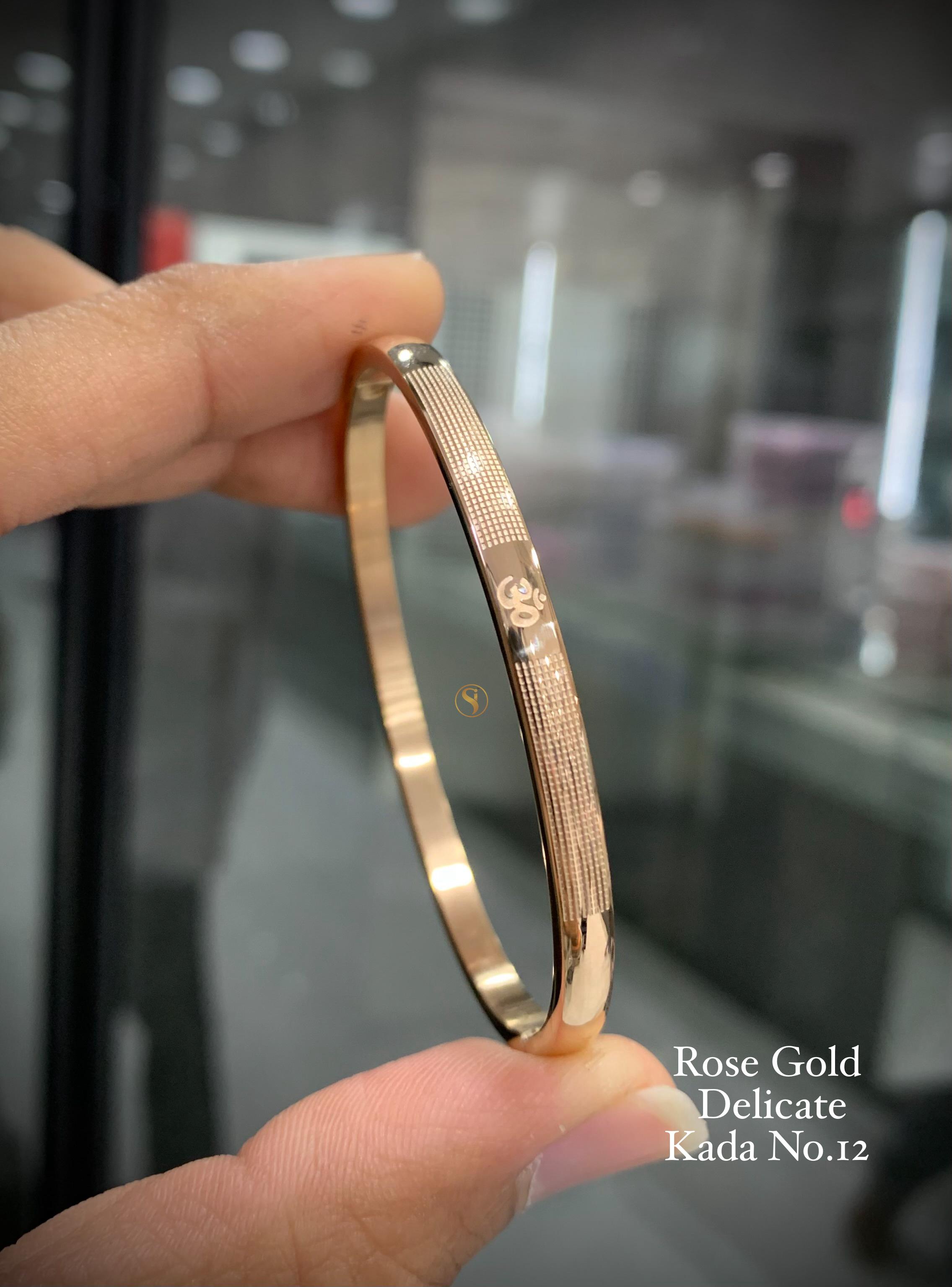 S10011 PREMIUM ROSE GOLD DELICATE BANGLES