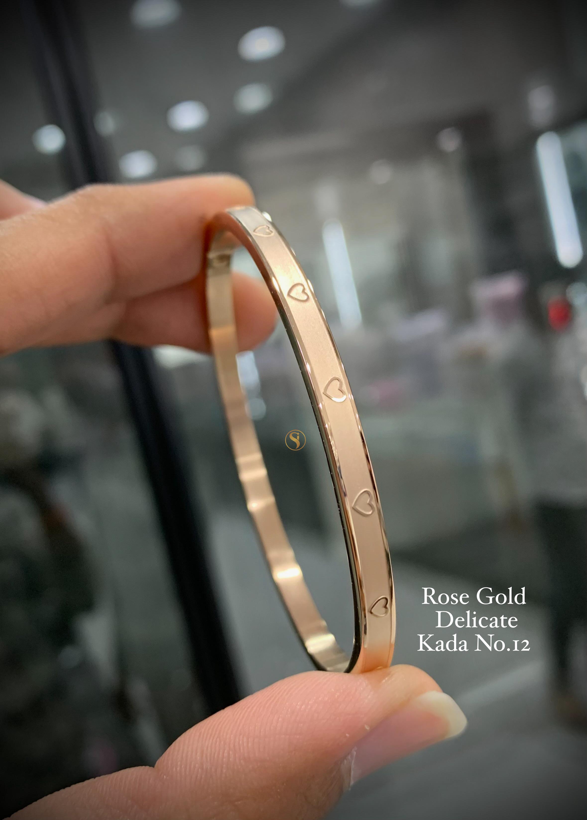 S10011 PREMIUM ROSE GOLD DELICATE BANGLES