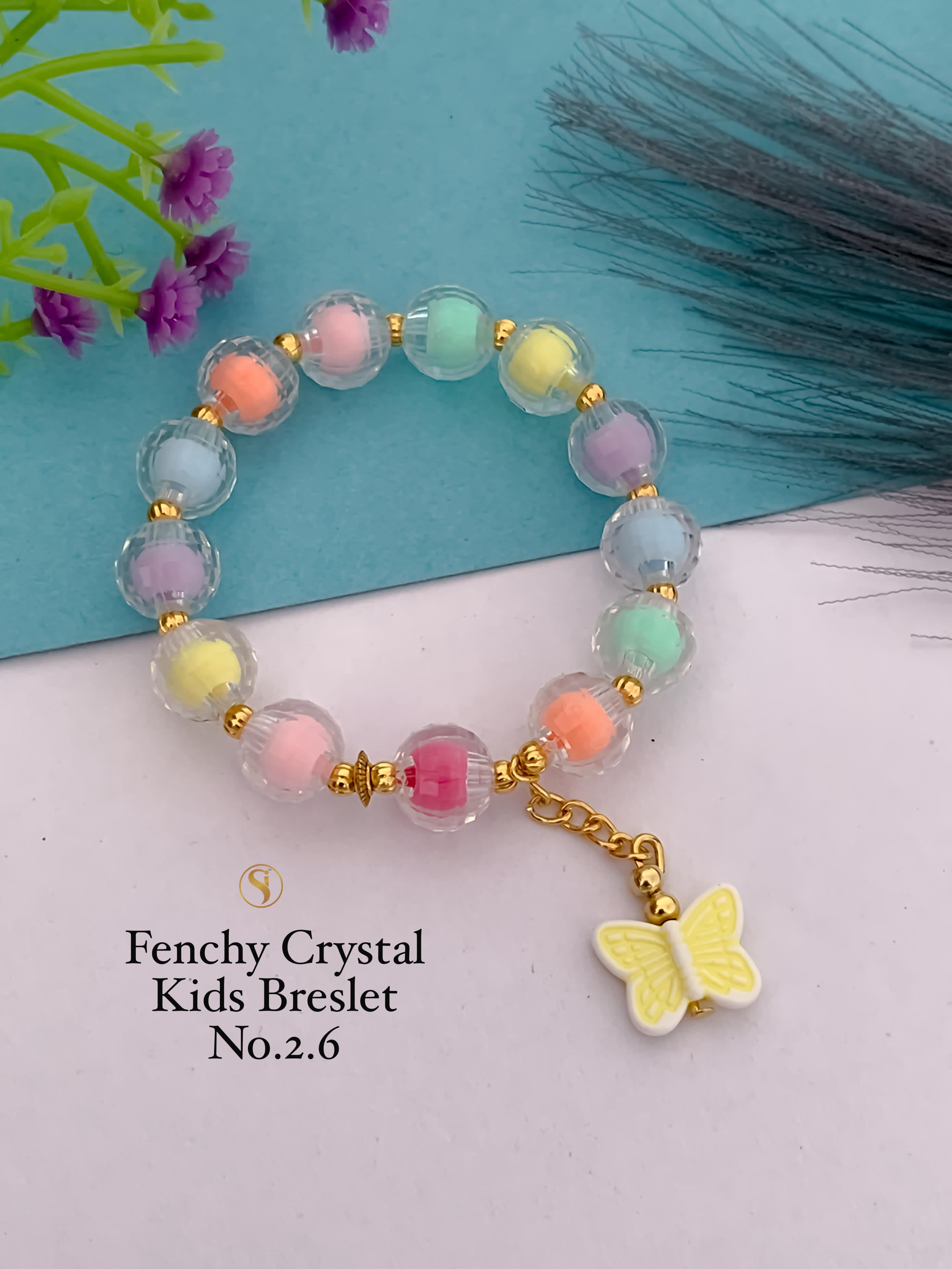 SI0014 FANCY CRYSTAL KIDS BRACELETS