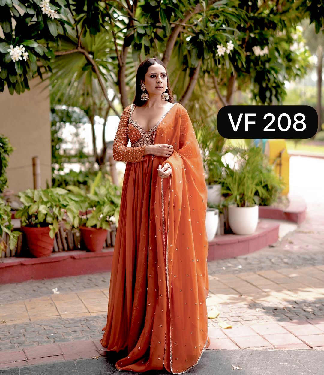 PRD0063 ENHANCE THE BEAUTY OF YOUR WARDROBE WITH THIS NEWLY LAUNCHED DESIGNER GOWN WITH ELEGANT DUPATTA